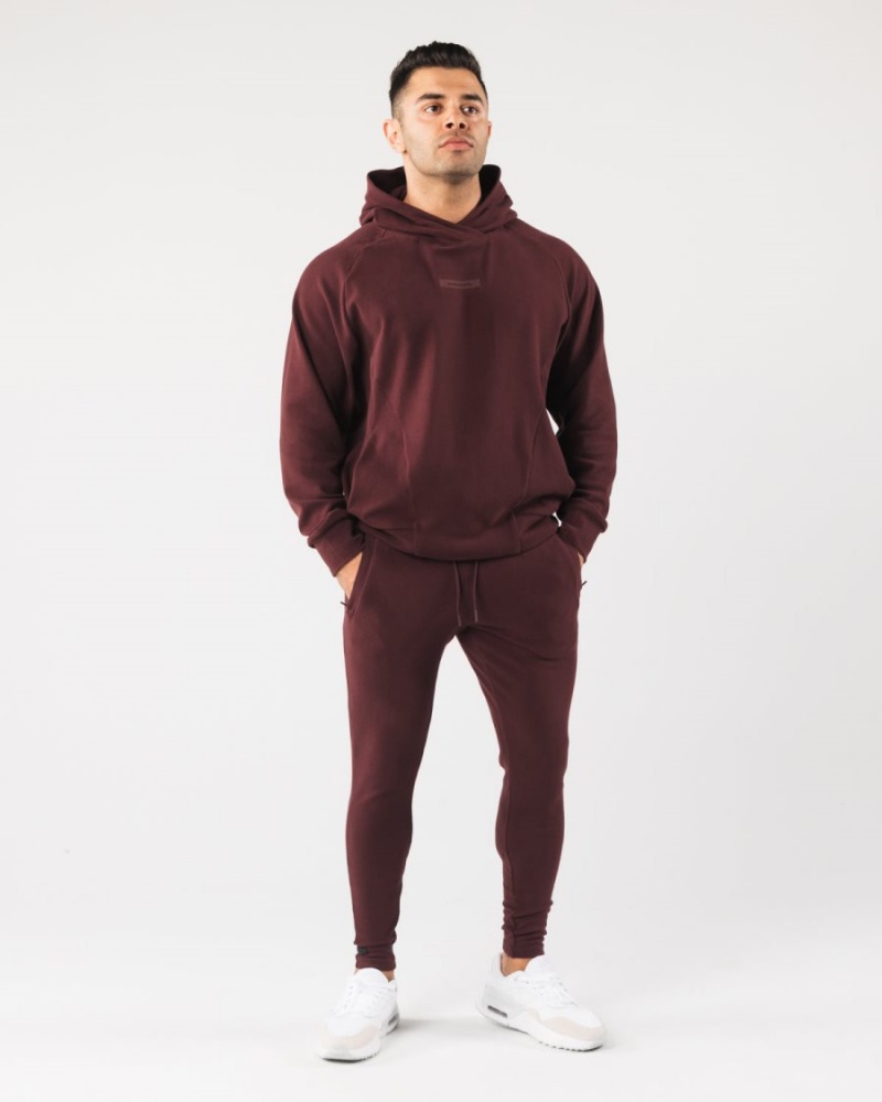 Men's Alphalete Identity Jogger Jogger Sangria | 1465-FBQAC