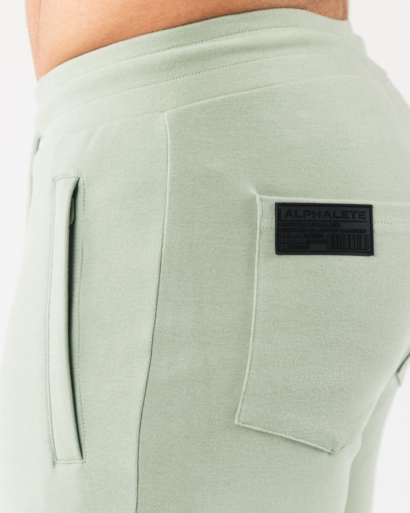 Men's Alphalete Identity Jogger Jogger Sage | 6103-VKMTP