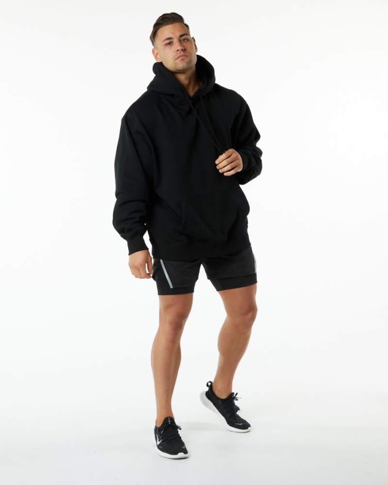 Men's Alphalete Infinity Speed Short 5.5" Shorts Black | 2513-NJSFW