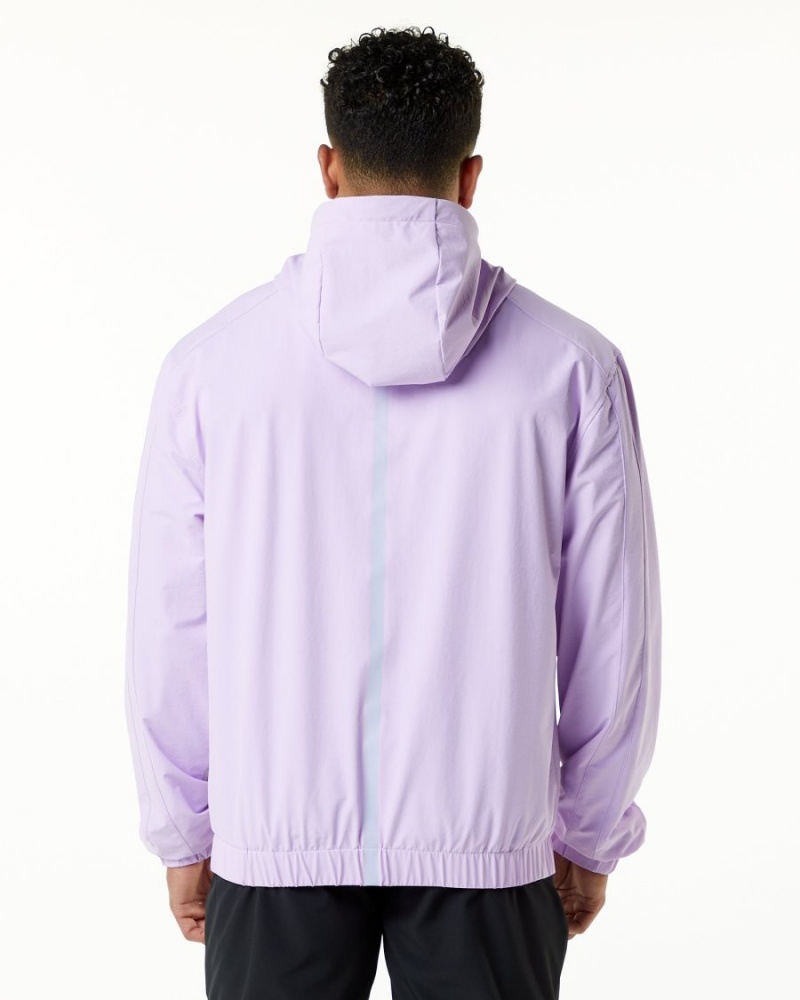 Men's Alphalete Infinity Tech Jacket Jackets Static Lavender | 9364-JLFMP