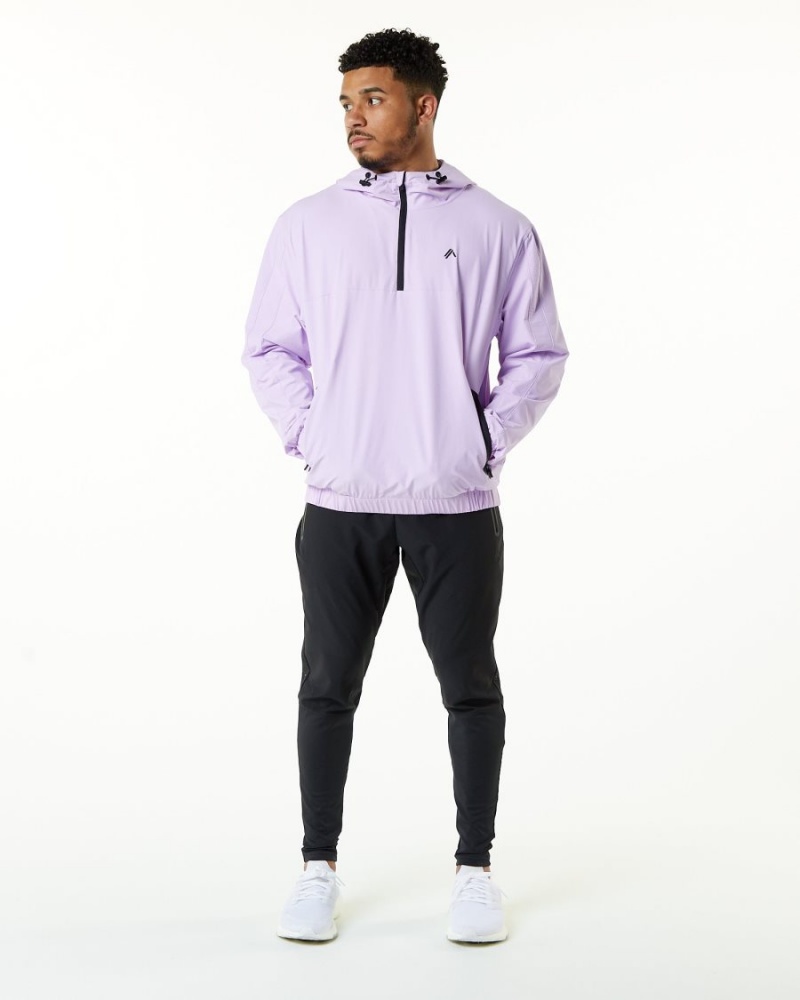 Men's Alphalete Infinity Tech Jacket Jackets Static Lavender | 9364-JLFMP