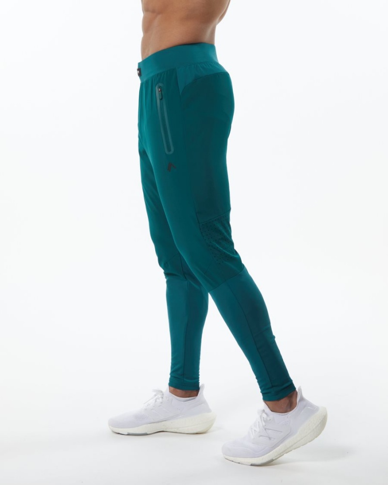 Men's Alphalete Infinity Tech Pant Jogger Velvet Teal | 4283-RCPTS