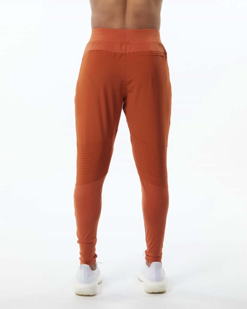 Men's Alphalete Infinity Tech Pant Jogger Sour Tangerine | 3052-JGSXK