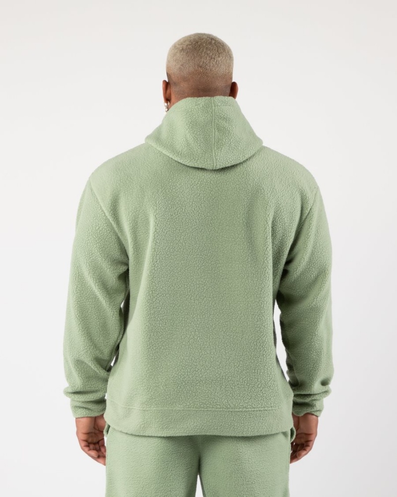 Men's Alphalete King Hoodie Hoodie Sage | 3920-AVOXM