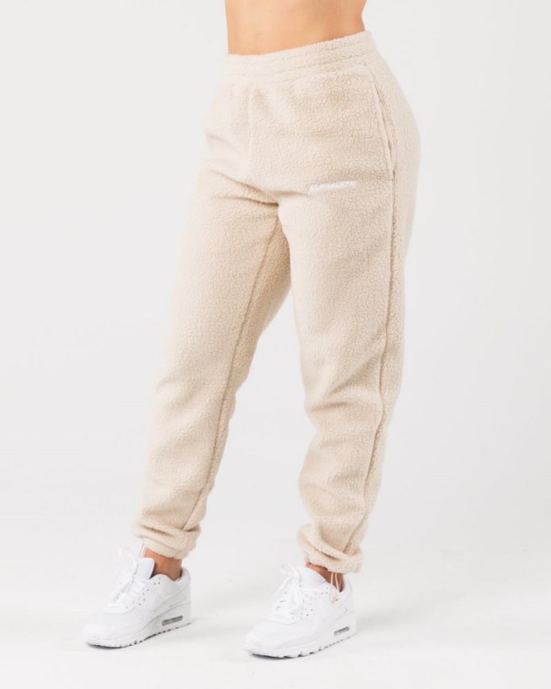 Men's Alphalete King Jogger Jogger Vanilla | 3829-AKCST