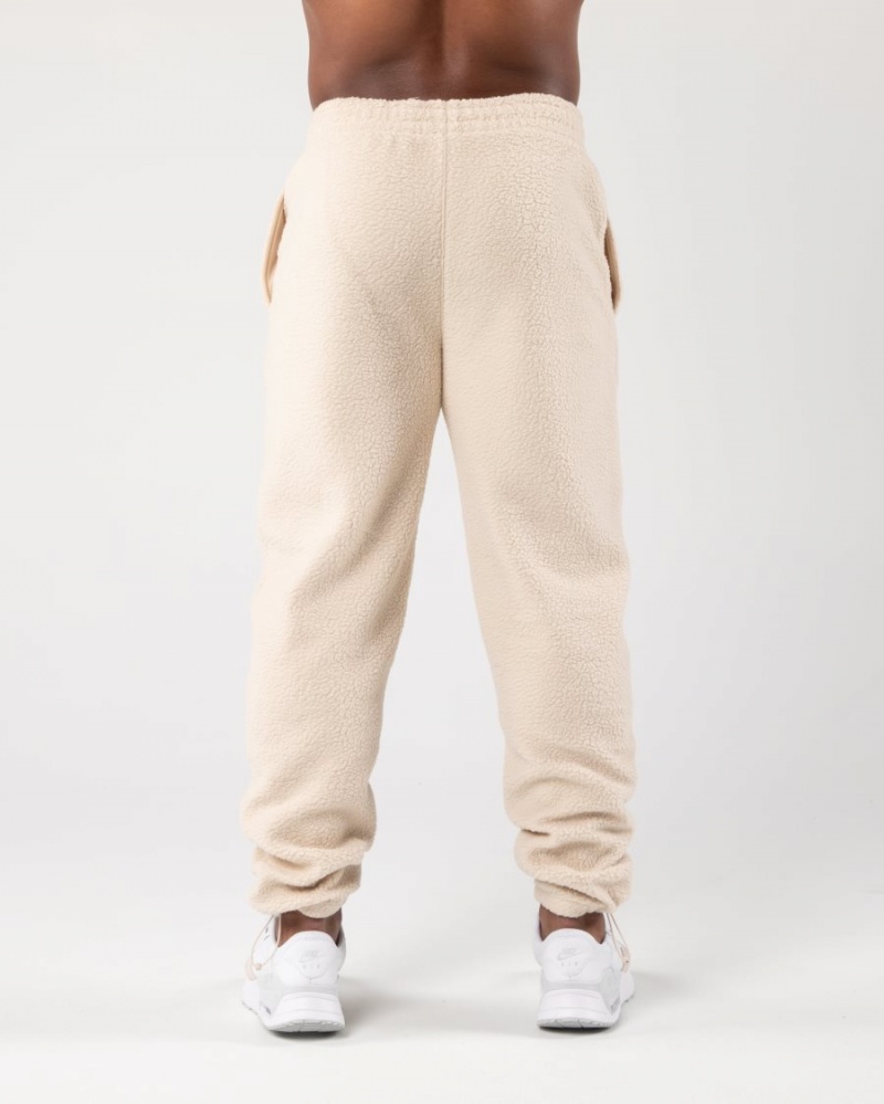 Men's Alphalete King Jogger Jogger Vanilla | 3829-AKCST