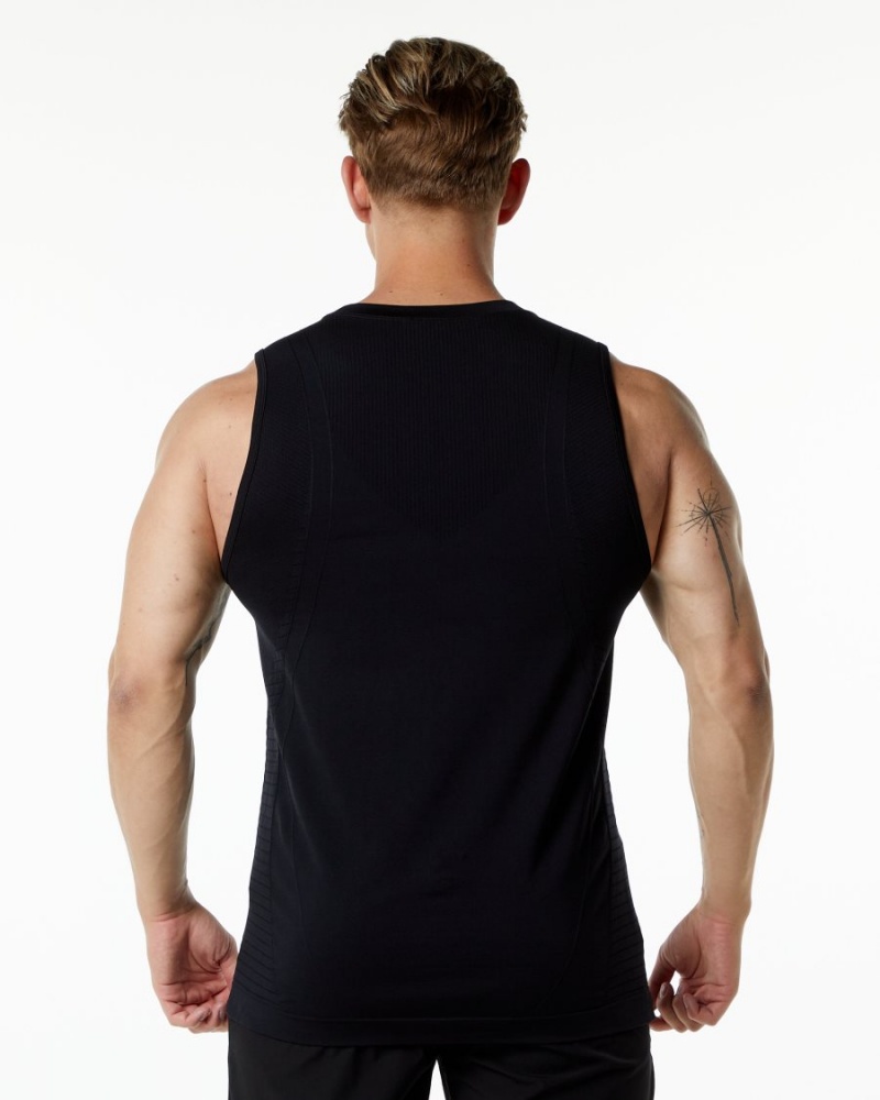 Men's Alphalete Ozone Tank Tanks Black | 2954-QWEXB