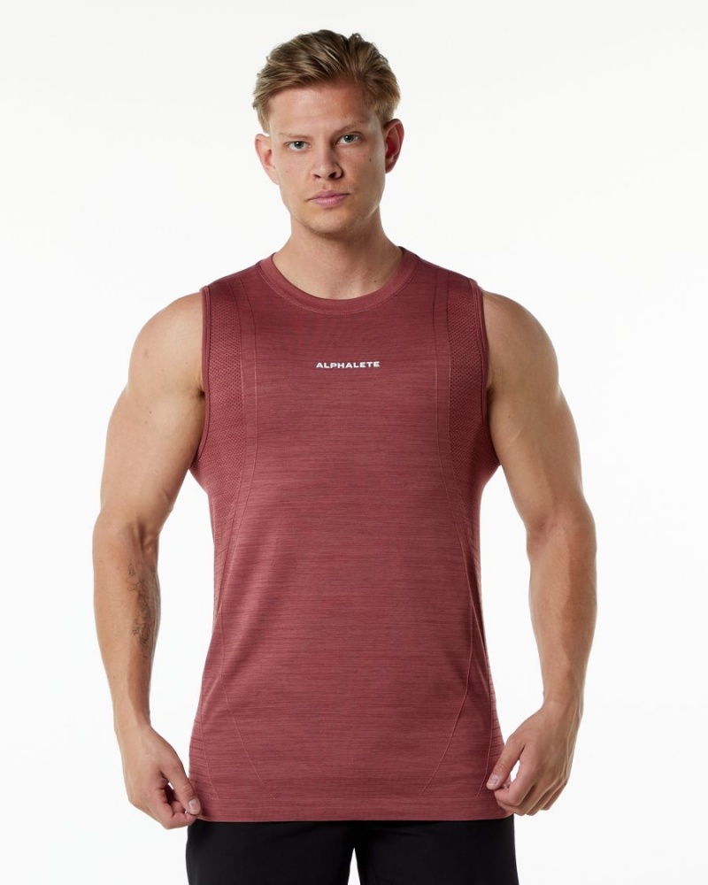 Men\'s Alphalete Ozone Tank Tanks Gingerbread | 3127-RIBOC