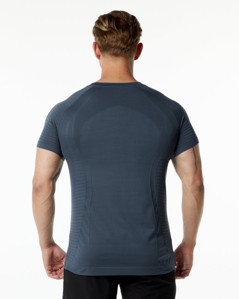 Men's Alphalete Ozone Tee Shirts Carbon | 5746-GYSVF