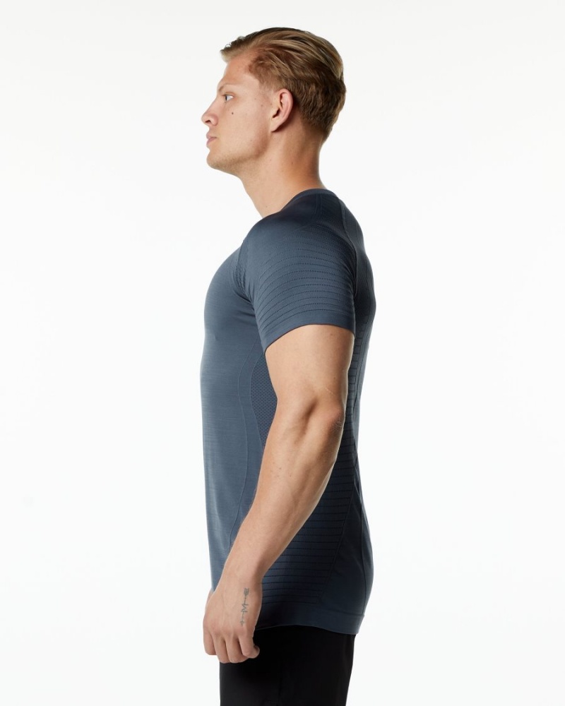 Men's Alphalete Ozone Tee Shirts Carbon | 5746-GYSVF