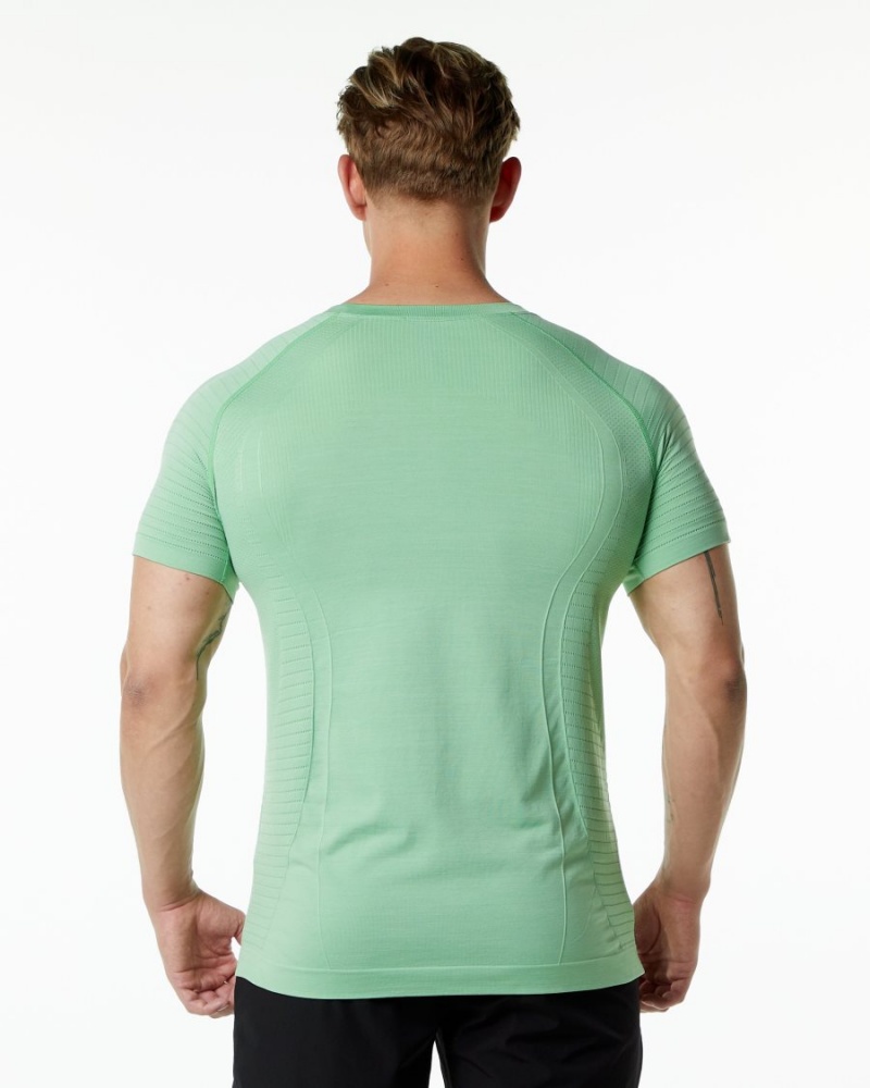 Men's Alphalete Ozone Tee Shirts Pistachio | 0271-BCFPH