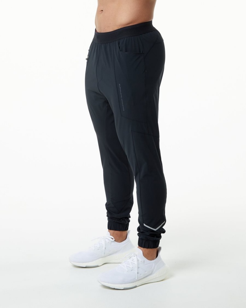 Men's Alphalete Studio Pant Jogger Black | 9405-QIVXG