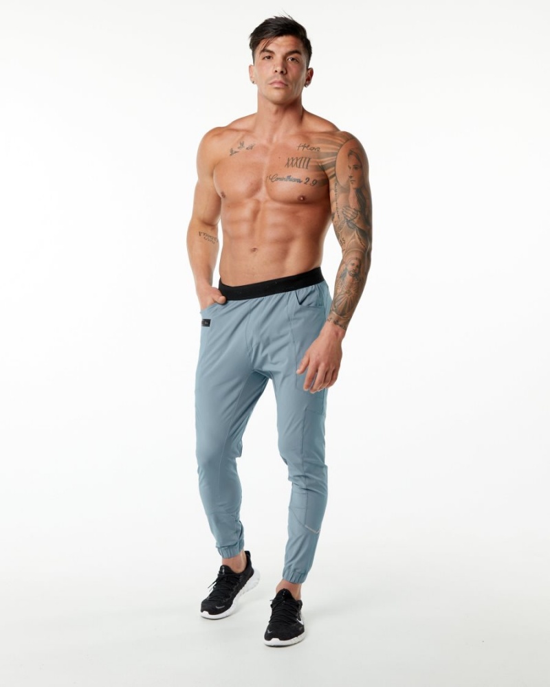 Men's Alphalete Studio Pant Jogger Fog Blue | 4906-PJUKN