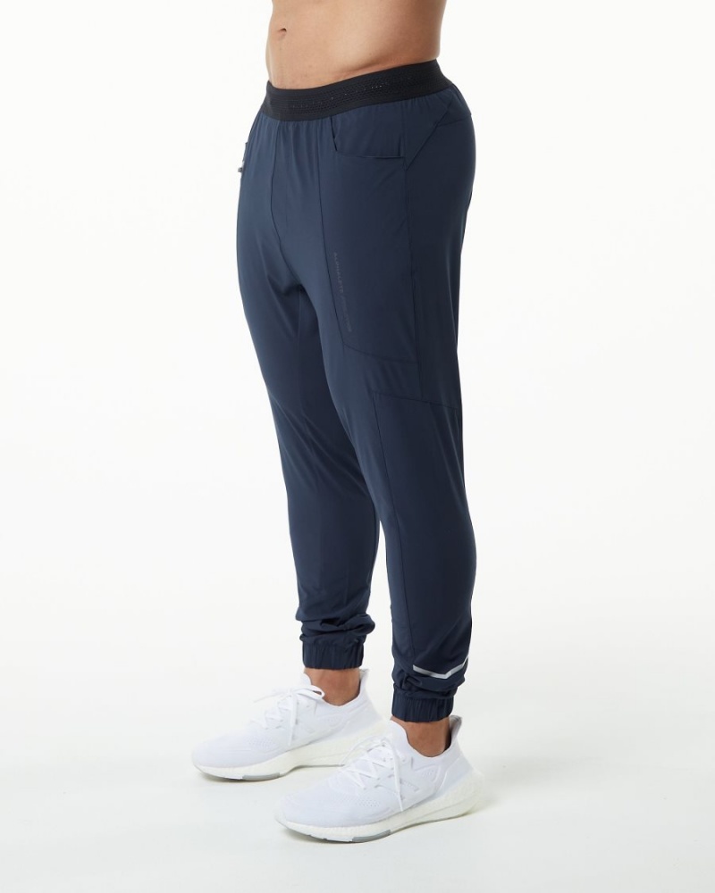 Men's Alphalete Studio Pant Jogger Harbor Navy | 4586-VISKQ