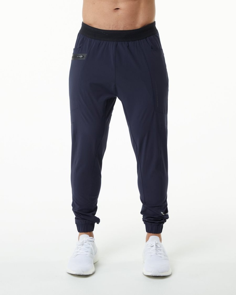 Men\'s Alphalete Studio Pant Jogger Midnight Blue | 4782-EUIVZ