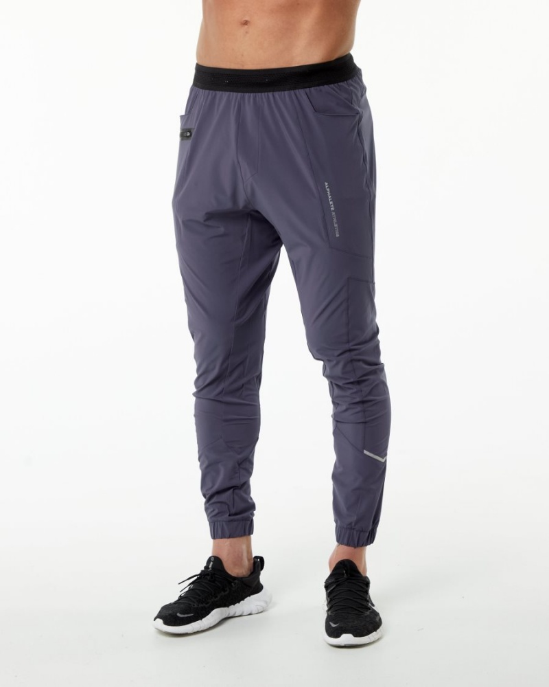 Men\'s Alphalete Studio Pant Jogger Muted Purple | 7491-NHYSF