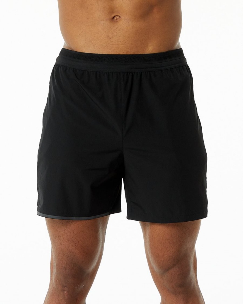 Men\'s Alphalete Studio Short 6" Shorts Black | 0248-IYPAC