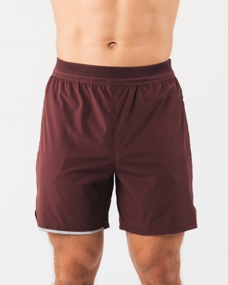 Men\'s Alphalete Studio Short 6" Shorts Sangria | 7506-VYGXN