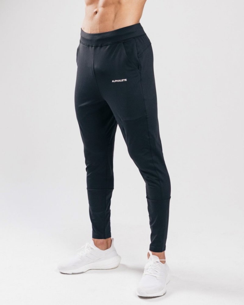 Men's Alphalete Trace Jogger Jogger Black | 5316-IBNHV