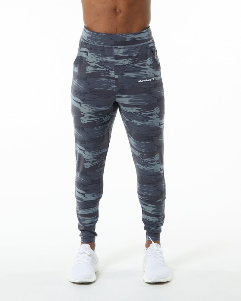 Men\'s Alphalete Trace Jogger Jogger Trooper Canvas Camo | 2875-AHPNL