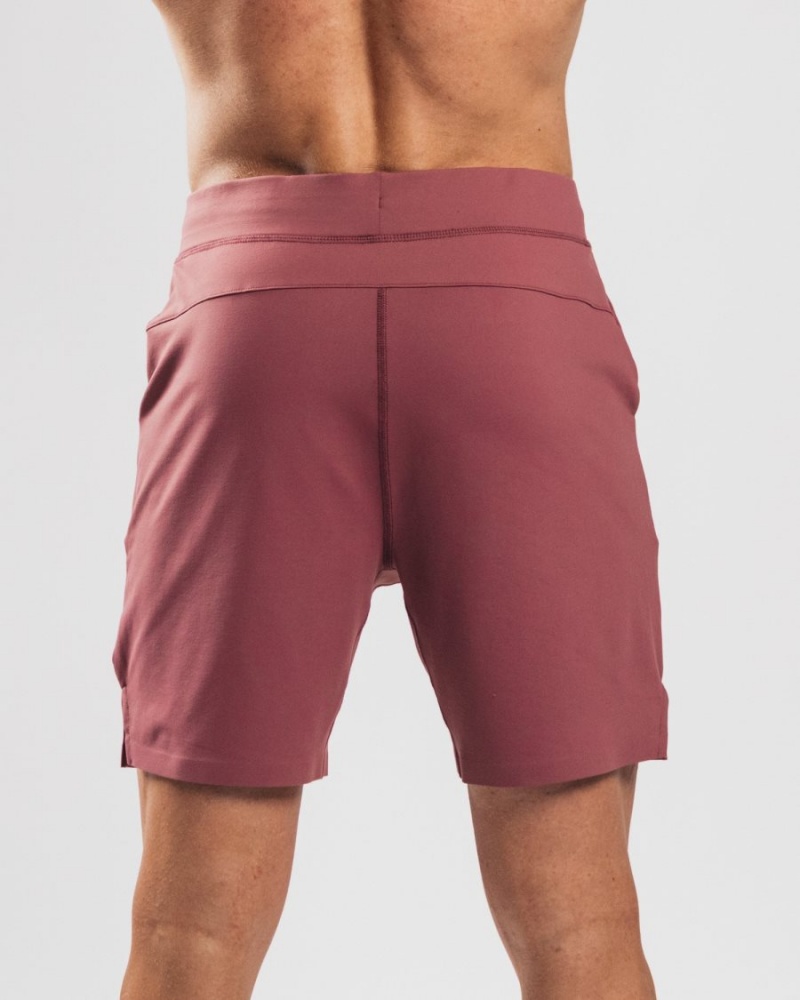 Men's Alphalete Trace Short 8" Shorts Mauve | 0298-LYNXS