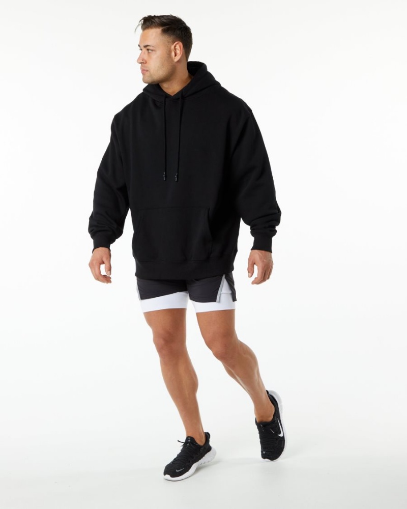 Men's Alphalete Unity Hoodie Hoodie Black | 5721-TXHPR