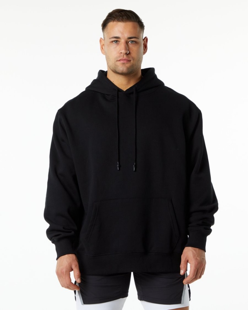 Men's Alphalete Unity Hoodie Hoodie Black | 5721-TXHPR