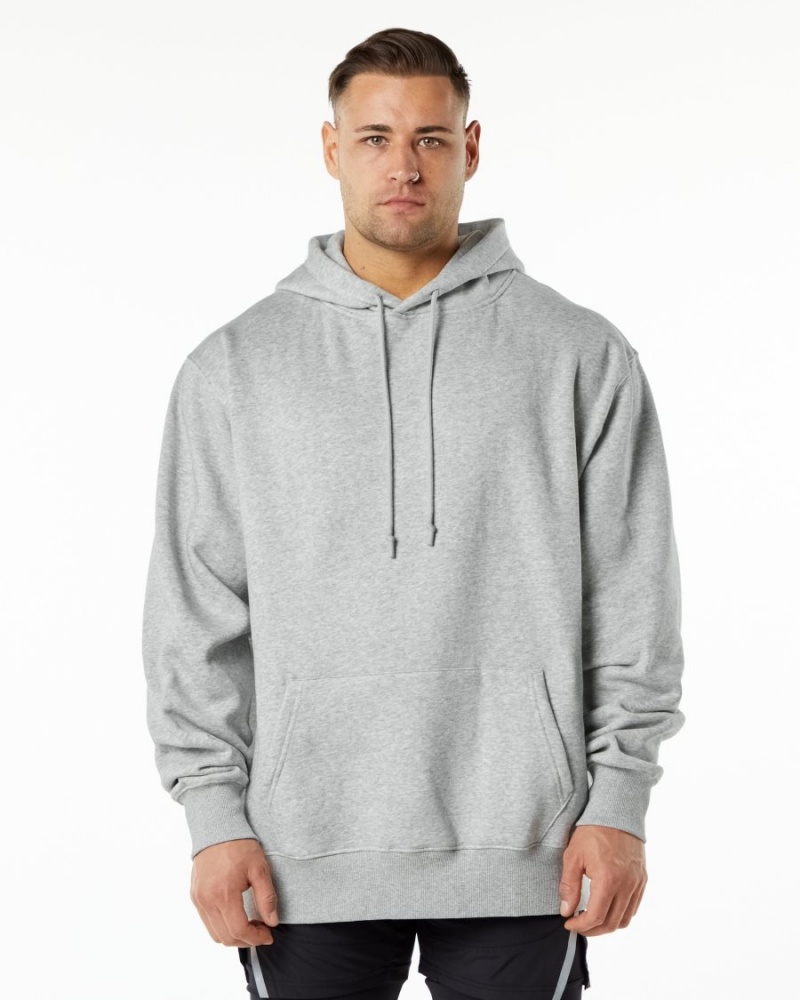 Men's Alphalete Unity Hoodie Hoodie Heather Grey | 8732-JKPLS