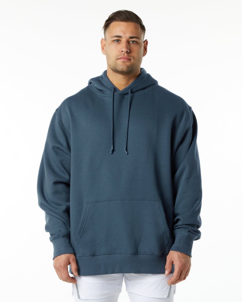 Men's Alphalete Unity Hoodie Hoodie Whale Blue | 2938-INWKO