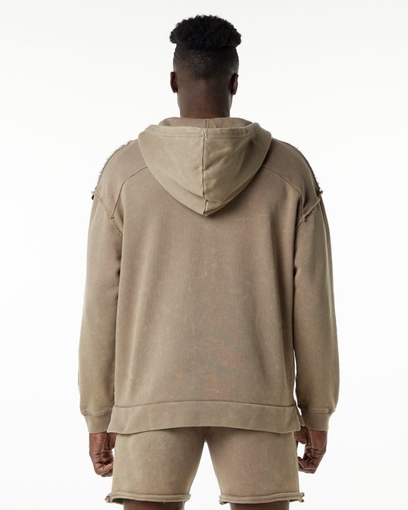 Men's Alphalete Very Terry Hoodie Hoodie Smokey Quartz | 7502-PCMOE