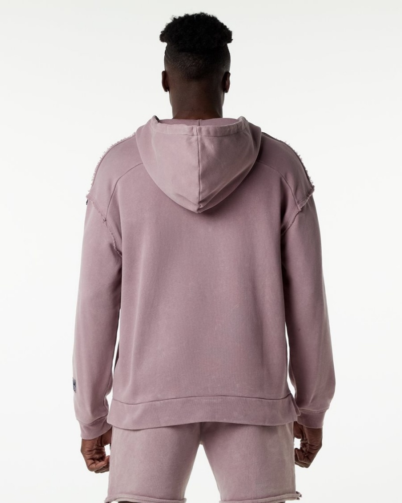 Men's Alphalete Very Terry Hoodie Hoodie Rose Quartz | 8213-JNIFY