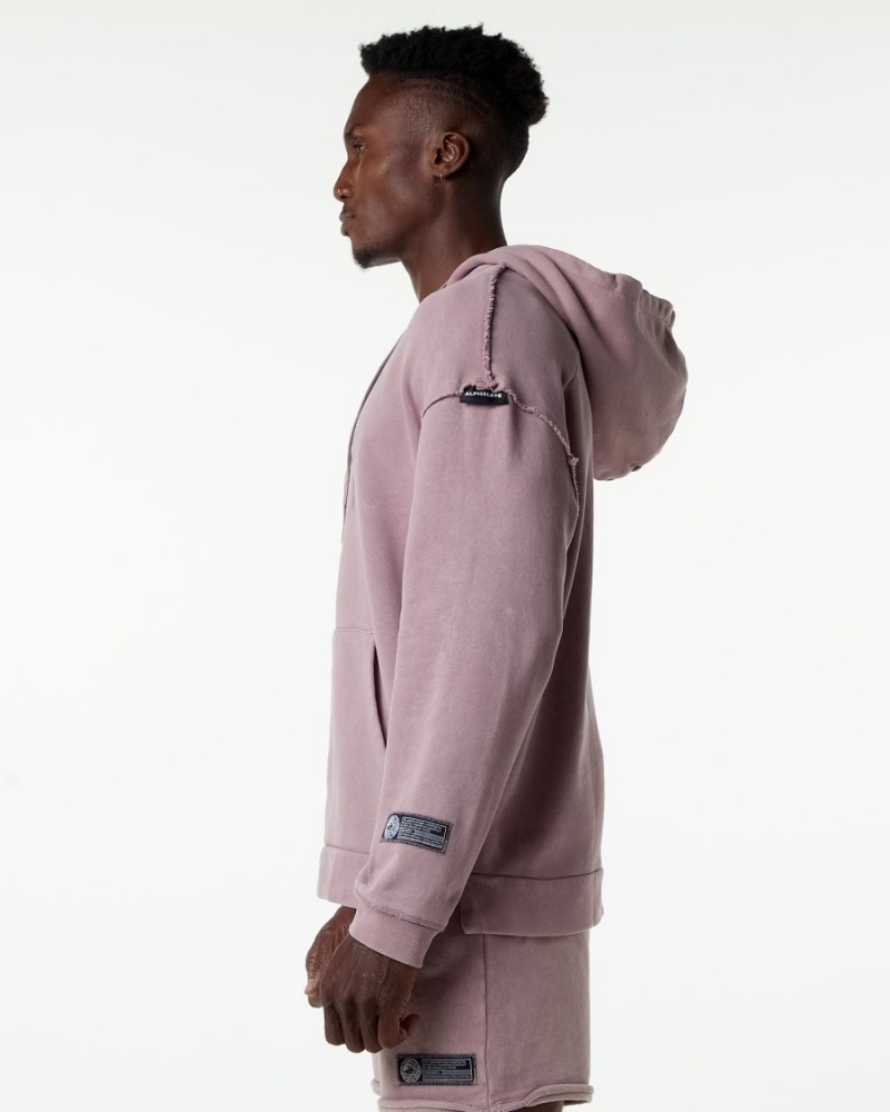 Men's Alphalete Very Terry Hoodie Hoodie Rose Quartz | 8213-JNIFY