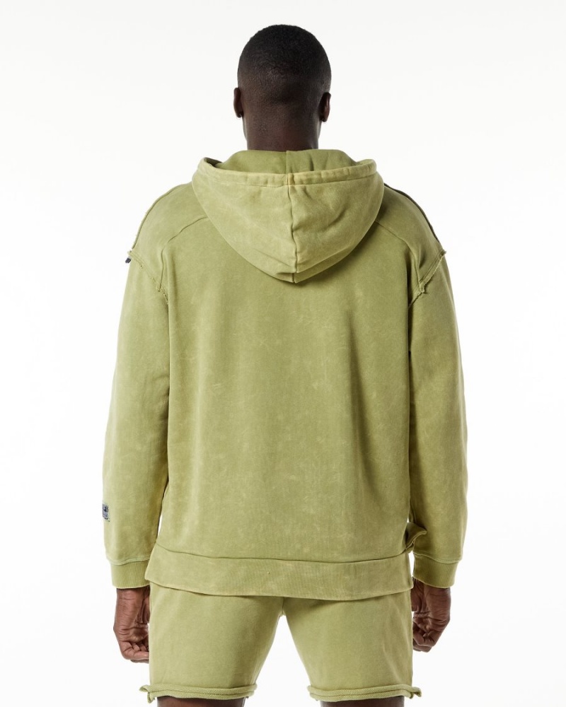 Men's Alphalete Very Terry Hoodie Hoodie Jade Green | 7824-KZSWG