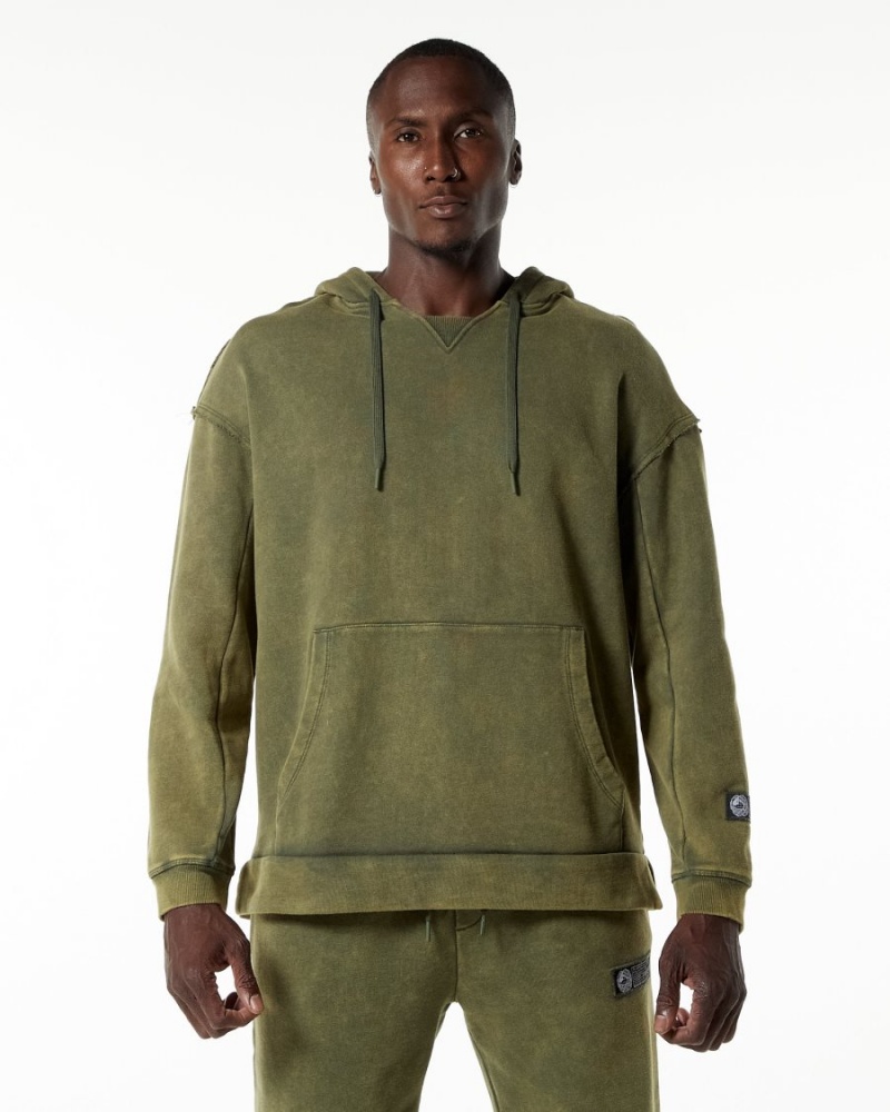 Men\'s Alphalete Very Terry Hoodie Hoodie Green Aventurine | 2381-EIKXW