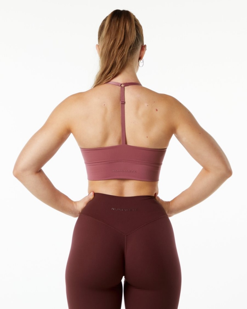 Women's Alphalete Alphalux Wonder Bra Sports Bra Wisteria | 7804-NSJTK