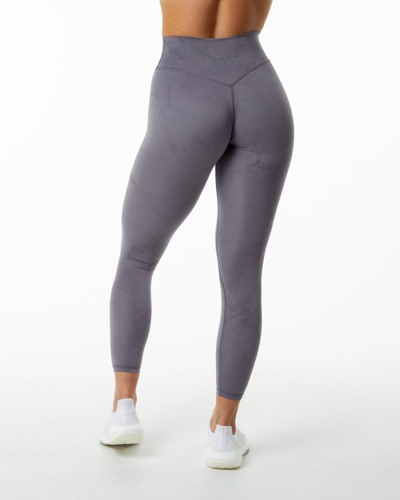 Women's Alphalete Alphalux Wonder Legging 27" Leggings Misty Lilac | 3582-NIPFR