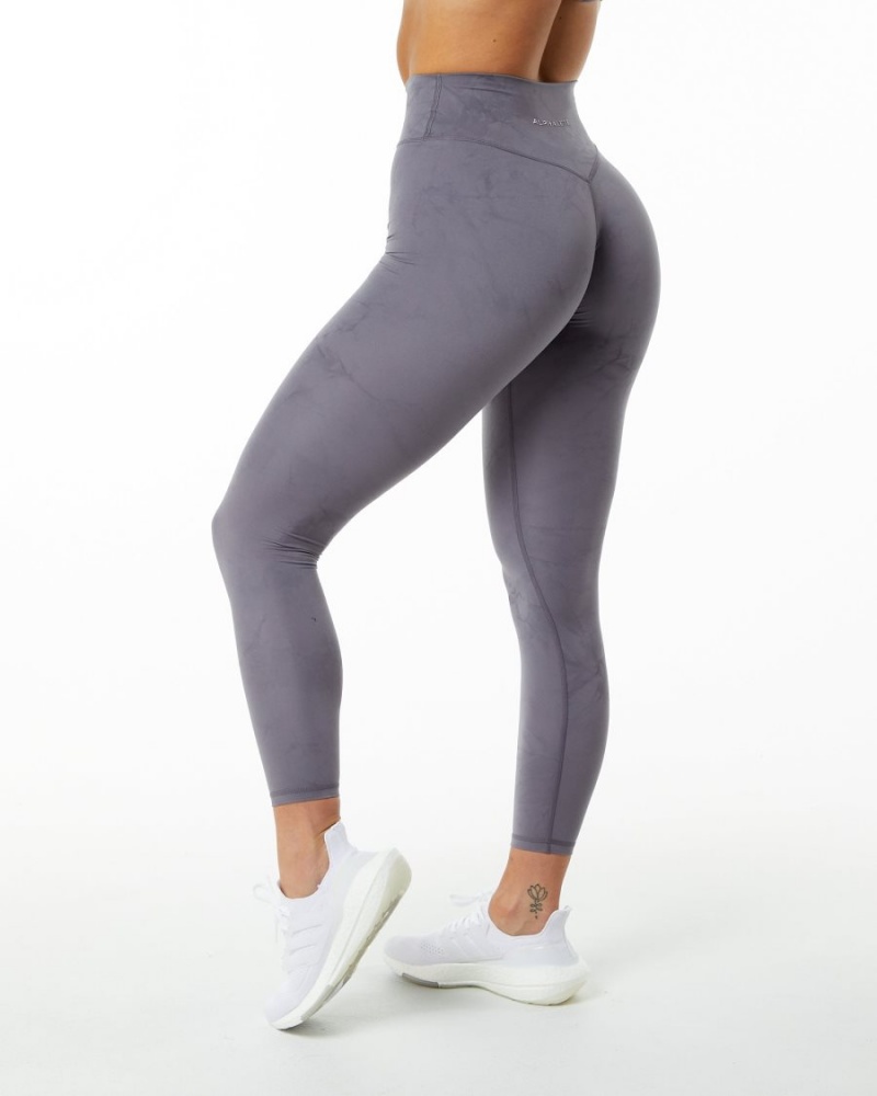 Women's Alphalete Alphalux Wonder Legging 27" Leggings Misty Lilac | 3582-NIPFR