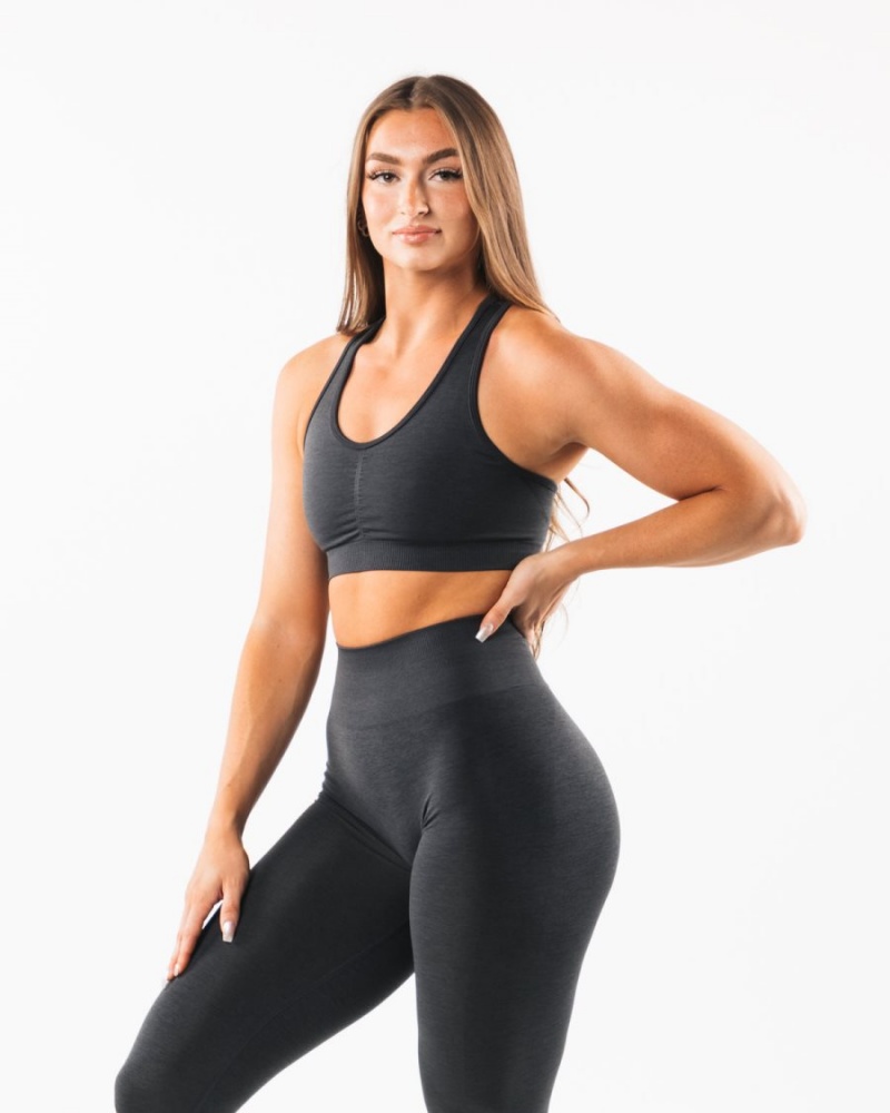 Women's Alphalete Amplify Bra Sports Bra Shadow | 8429-YQVEX