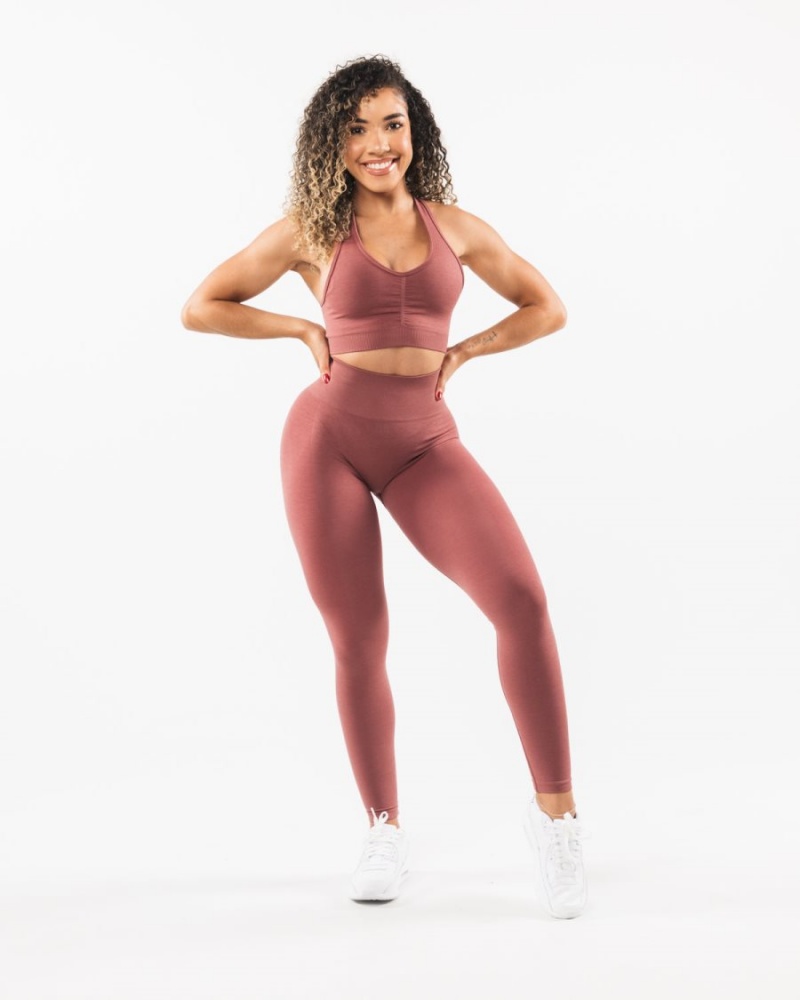 Women's Alphalete Amplify Legging Leggings Rose | 4231-RLSVP