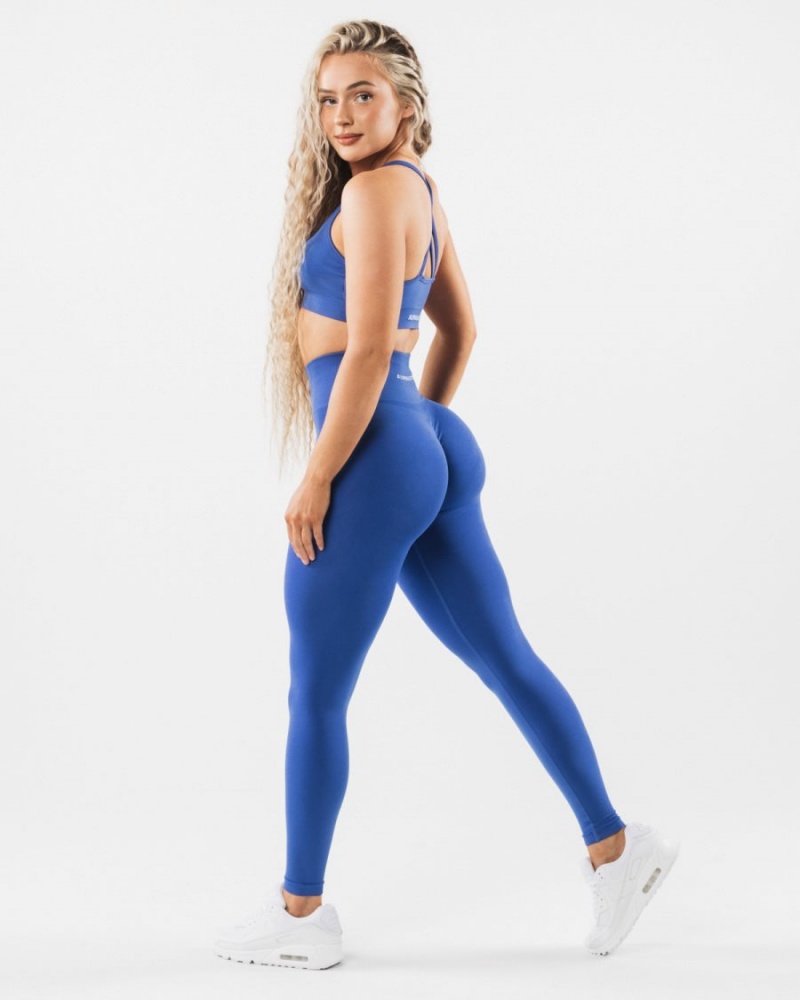 Women's Alphalete Amplify Legging Leggings Sapphire | 3189-FAKYW