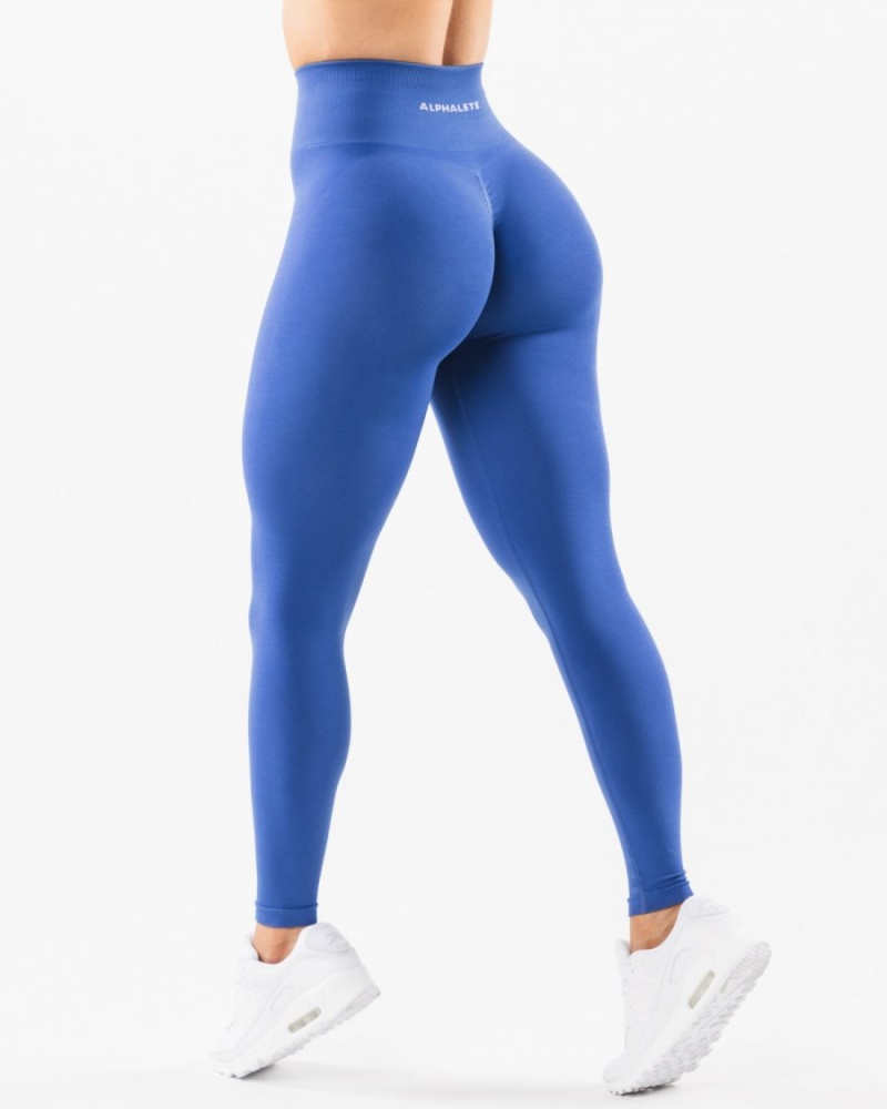 Women\'s Alphalete Amplify Legging Leggings Sapphire | 3189-FAKYW