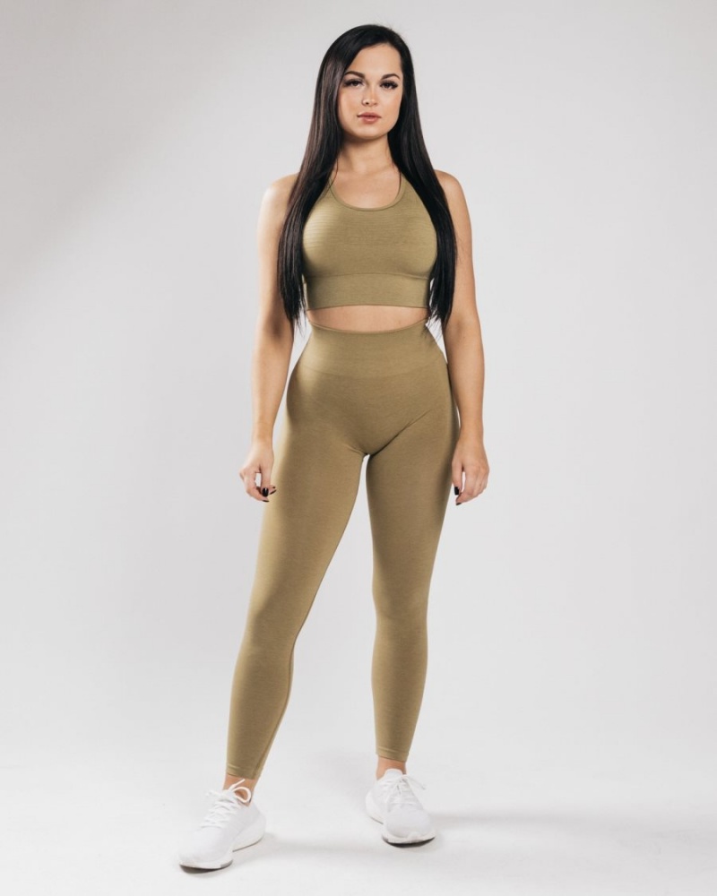 Women's Alphalete Amplify Legging Leggings Not Gold | 9864-IHNSG