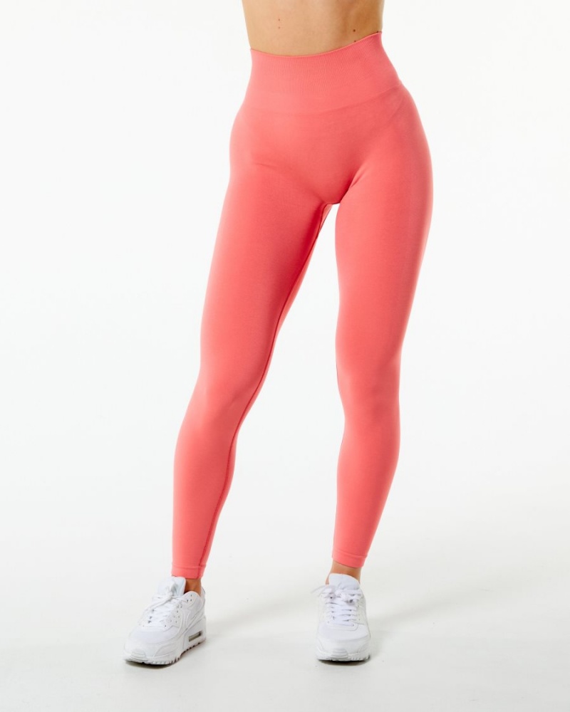 Women's Alphalete Amplify Legging Leggings Pixel Pink | 8573-WJQRA