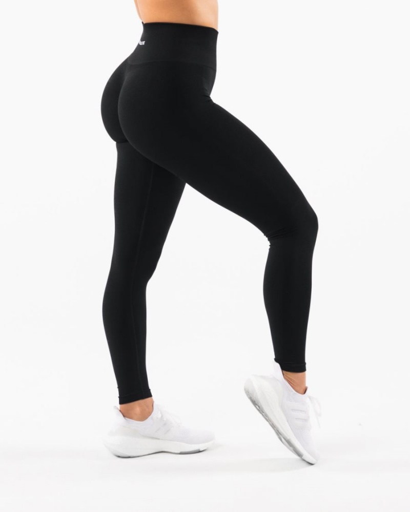 Women's Alphalete Amplify Legging Leggings Black | 9280-BPRSZ