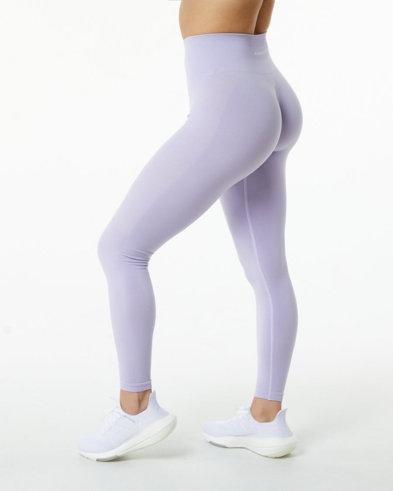 Women's Alphalete Amplify Legging Leggings Misty Lilac | 8365-VZRJP