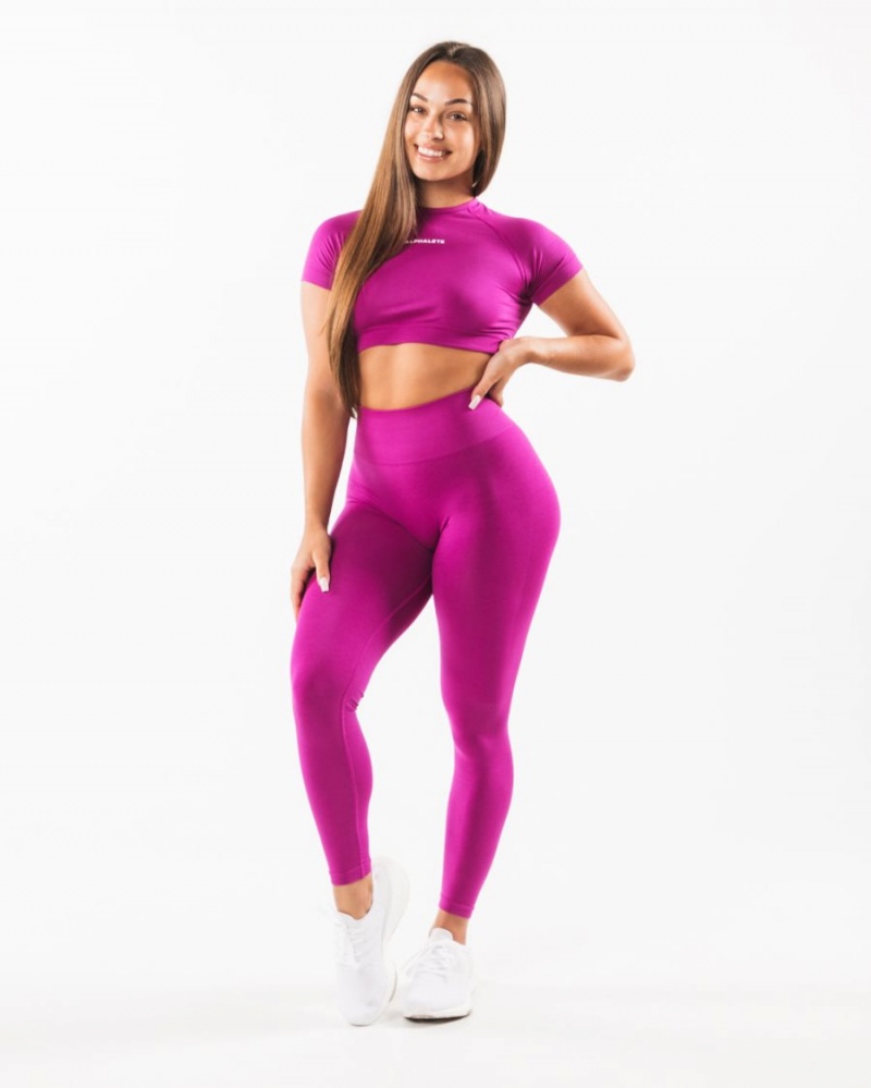 Women's Alphalete Amplify Legging Leggings Candy Crush | 9782-GTUWO