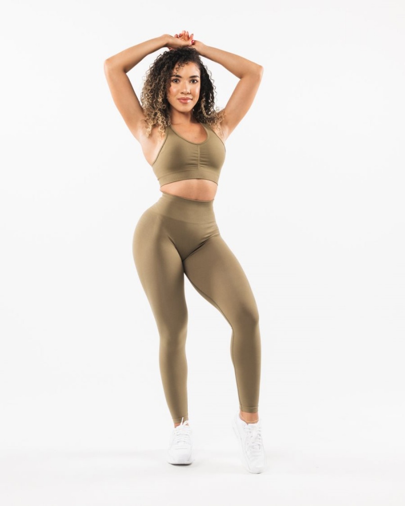 Women's Alphalete Amplify Legging Leggings Willow | 8374-YIQFA