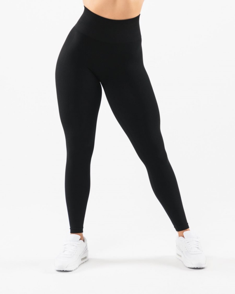 Women's Alphalete Amplify Legging Leggings Black | 4137-ZPRIO