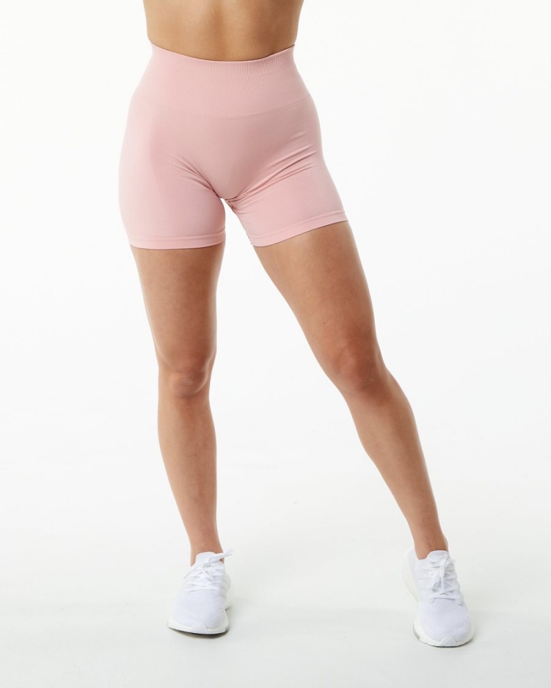 Women's Alphalete Amplify Short 4.5" Shorts Blossom | 6192-BYLAD