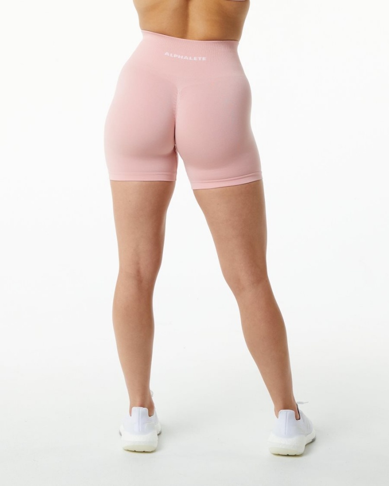 Women's Alphalete Amplify Short 4.5" Shorts Blossom | 6192-BYLAD